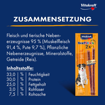 Vitakraft Beef Stick® Original Pute, 2er