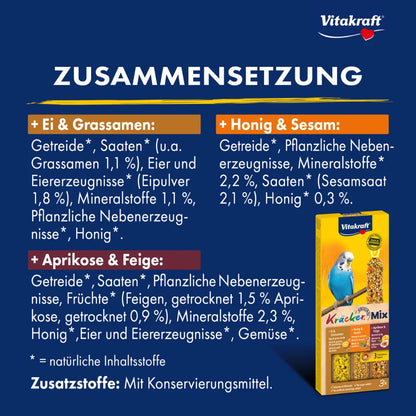 Vitakraft Kräcker® Mix + Ei / Frucht / Honig
