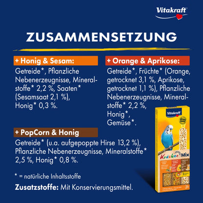 Vitakraft Kräcker® Mix + Honig / Orange / PopCorn