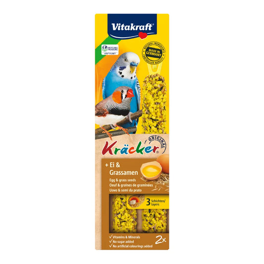 Vitakraft Kräcker® + Ei & Grassamen