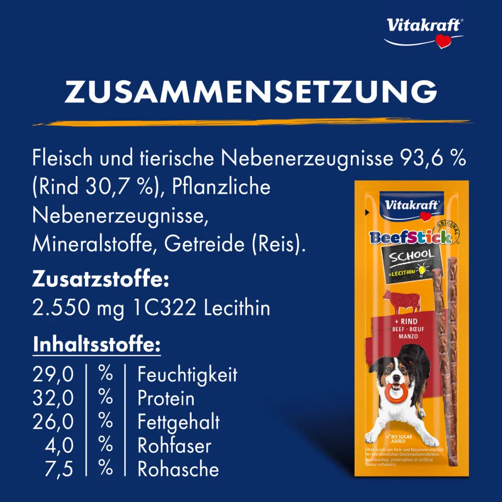 Vitakraft Beef Stick® School Rind 10Stk