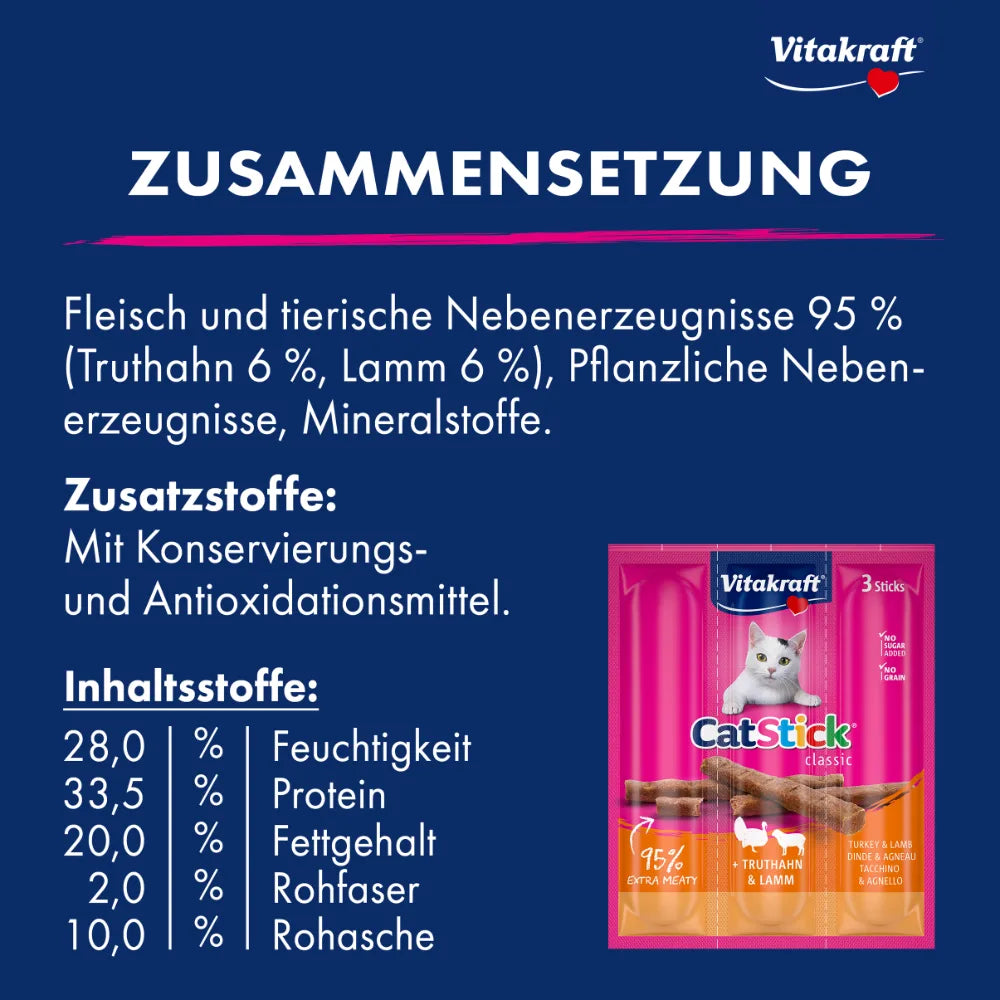 Vitakraft Cat Stick® + Ente & Kaninchen