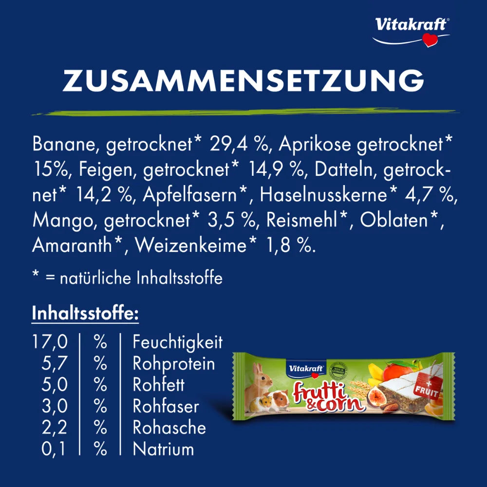 Vitakraft Frutti & Corn Fruchtschnitte 30g