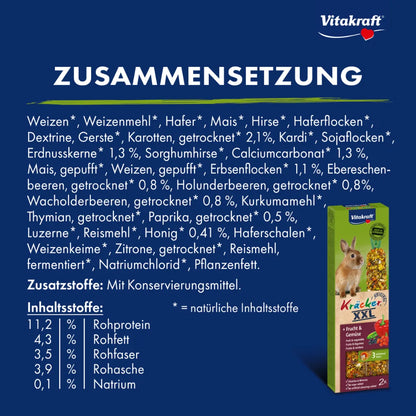 Vitakraft Kräcker® XXL + Frucht & Gemüse