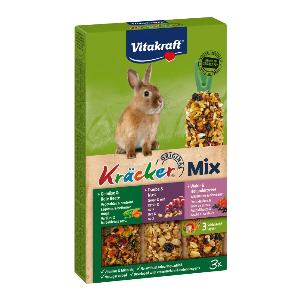 Vitakraft Kräcker® Mix + Gemüse / Nuss / Waldbeere