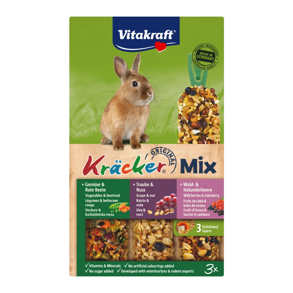 Vitakraft Kräcker® Mix + Gemüse / Nuss / Waldbeere