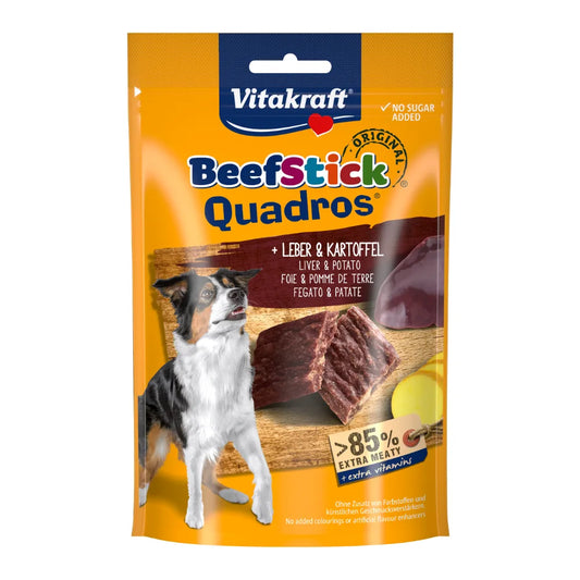 Vitakraft Beef Stick® Quadros® + Leber & Kartoffel 70g