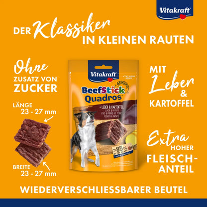 Vitakraft Beef Stick® Quadros® + Käse 70g