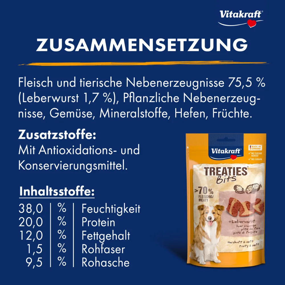 Vitakraft Treaties® Bits + Leberwurst 120g