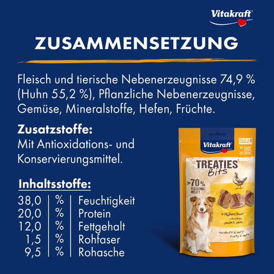 Vitakraft Treaties® Bits + Hühnchen 120g