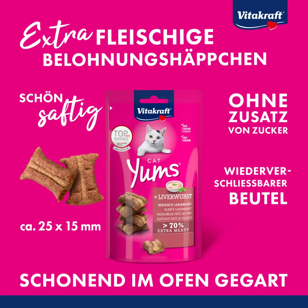 Vitakraft Cat Yums® + Leberwurst 40g