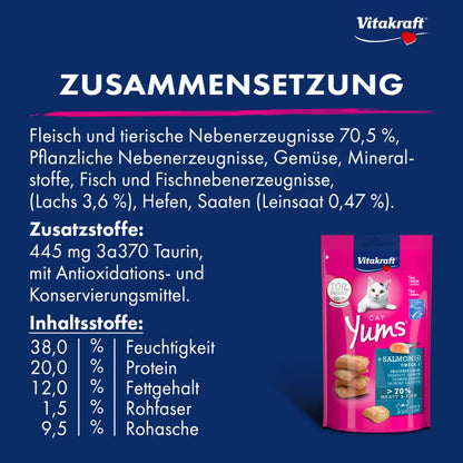 Vitakraft Cat Yums® + Lachs & Omega 3 40g