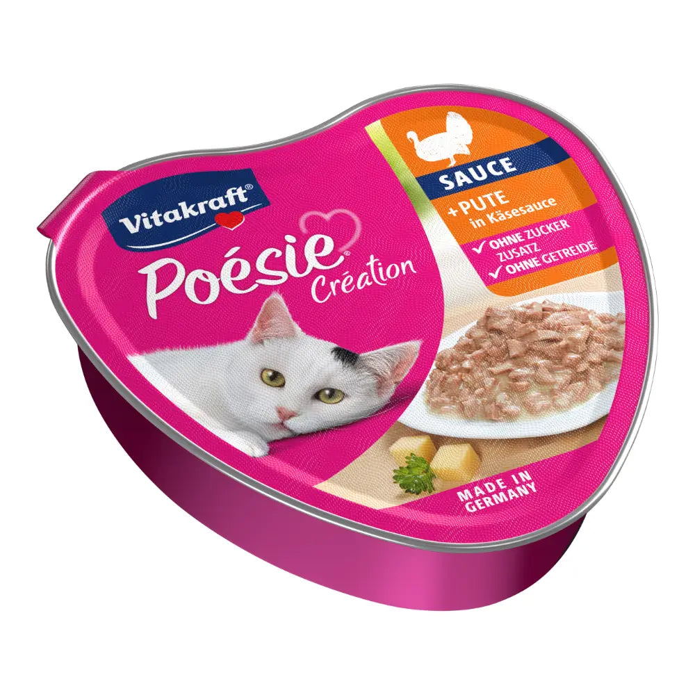 Vitakraft Poésie® Création + Pute in Käsesauce 85g