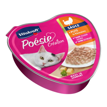 Vitakraft Poésie® Création + Pute in Käsesauce 85g