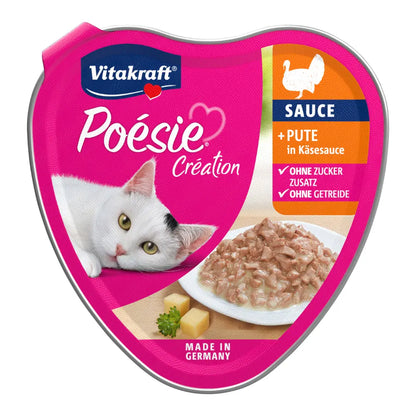 Vitakraft Poésie® Création + Pute in Käsesauce 85g