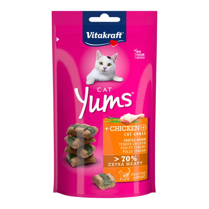 Vitakraft Cat Yums® + Huhn & Katzengras 40g