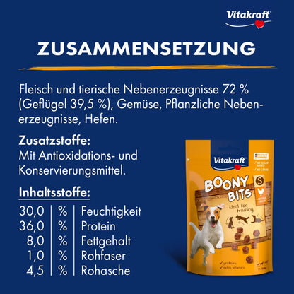 Vitakraft Boony Bits S, Geflügel 55g