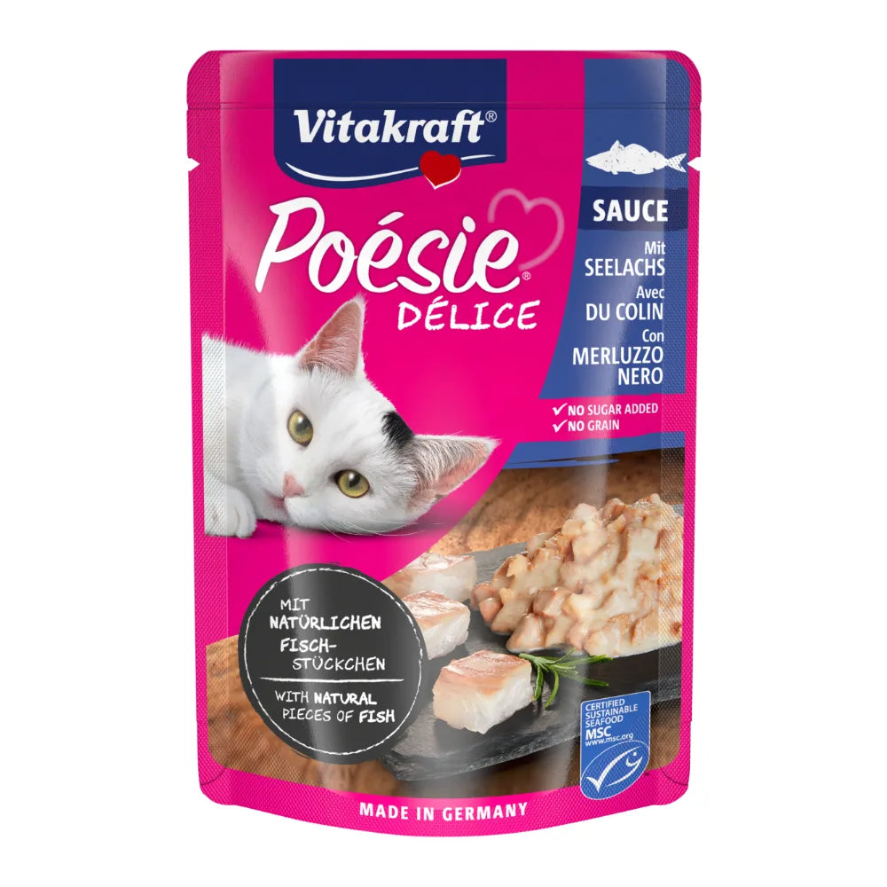Vitakraft Poésie® Délice mit Seelachs in Sauce 85g