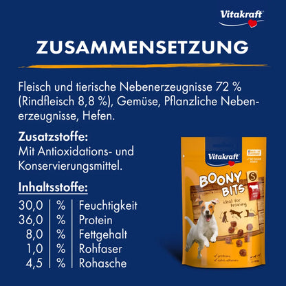 Vitakraft Boony Bits S, Rind 55g