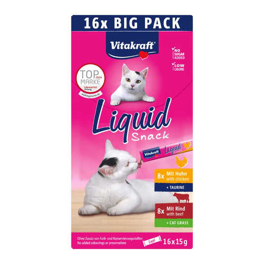 Vitakraft Liquid Snack Multipack Huhn + Rind 16x15g