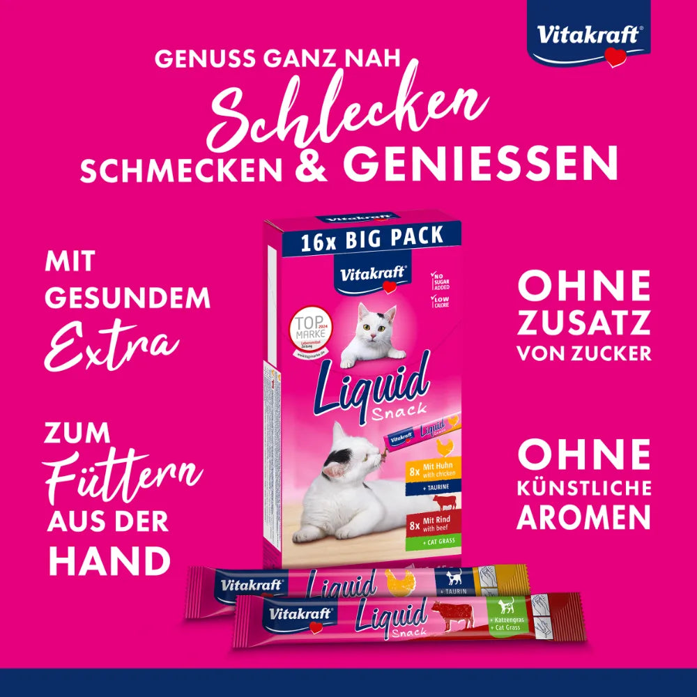 Vitakraft Liquid Snack Multipack Huhn + Rind 16x15g