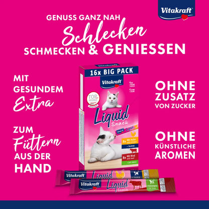 Vitakraft Liquid Snack Multipack Huhn + Rind 16x15g