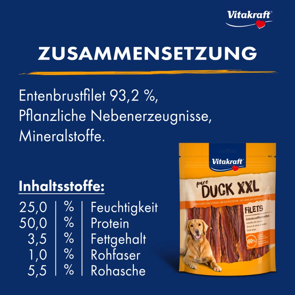 Vitakraft DUCK FILETS XXL Entenbrustfiletstreifen 250g