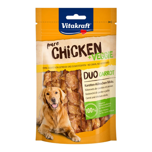 Vitakraft CHICKEN + VEGGIE DUO CARROT Karotten-Hühnchen-Sticks 80g