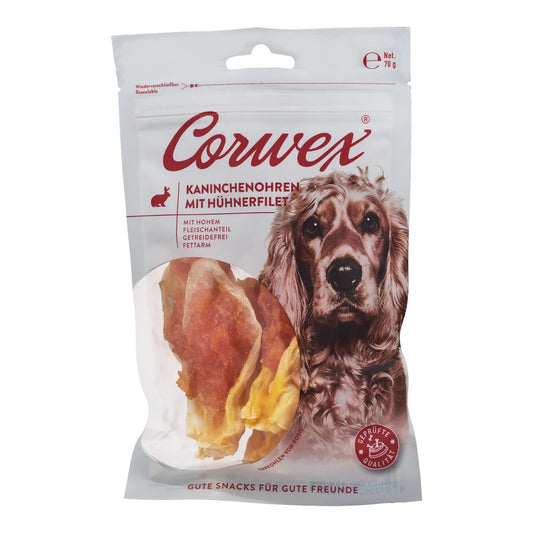 Corwex Kaninchenohren mit Hühnerfilet 70g