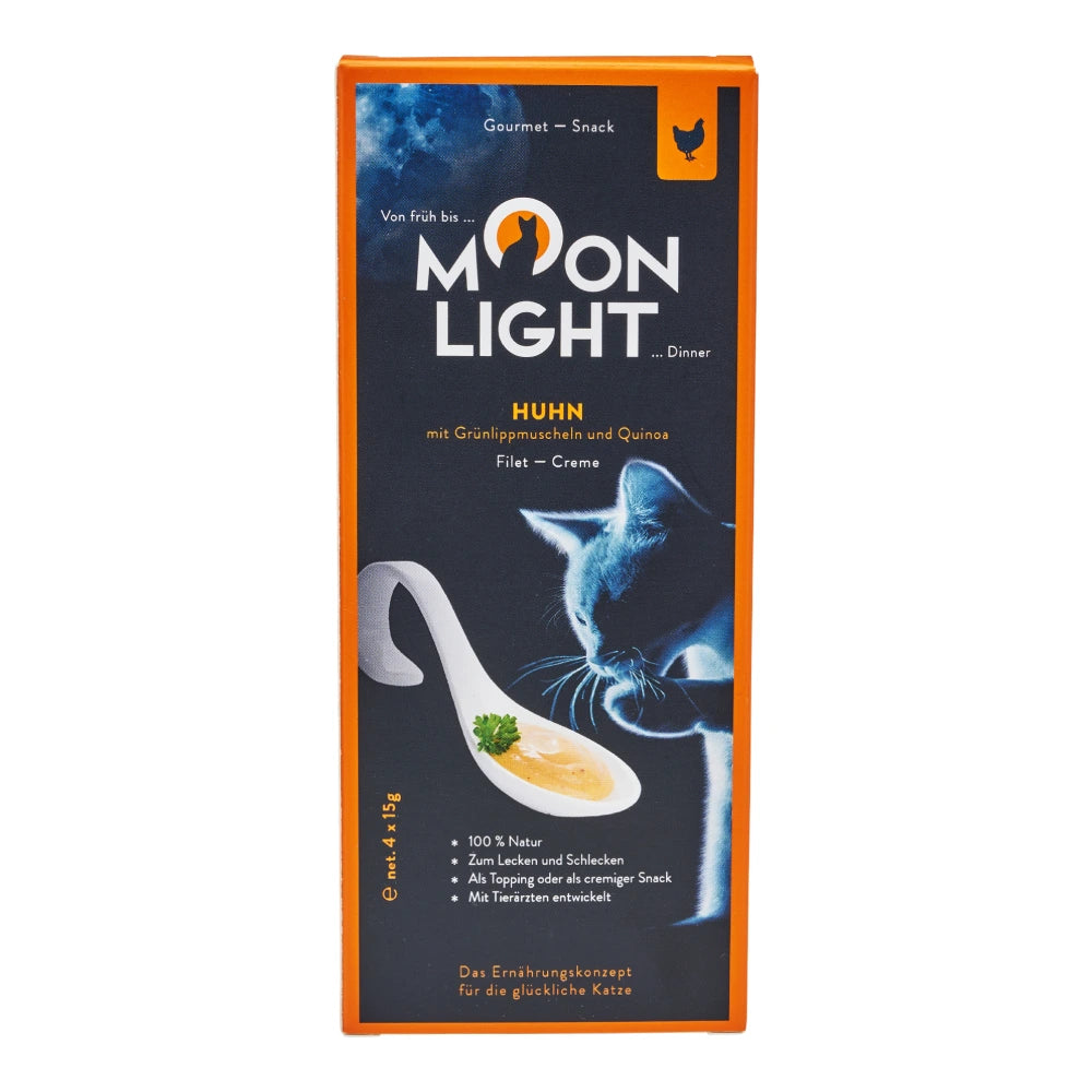Moonlight Filet Creme Huhn, Grünlipp & Quinoa 4x15g