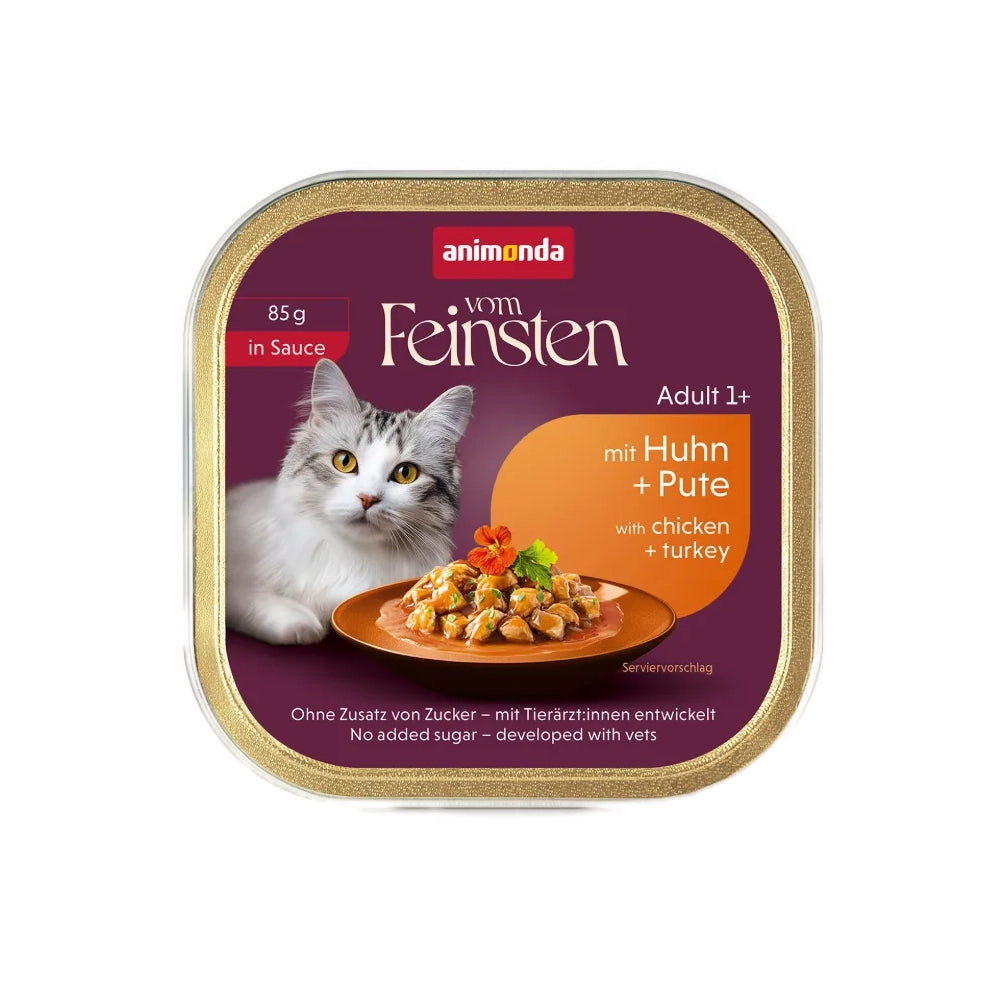 animonda Vom Feinsten Adult in Sauce Huhn+Pute 85g