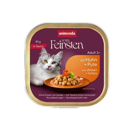 animonda Vom Feinsten Adult in Sauce Huhn+Pute 85g