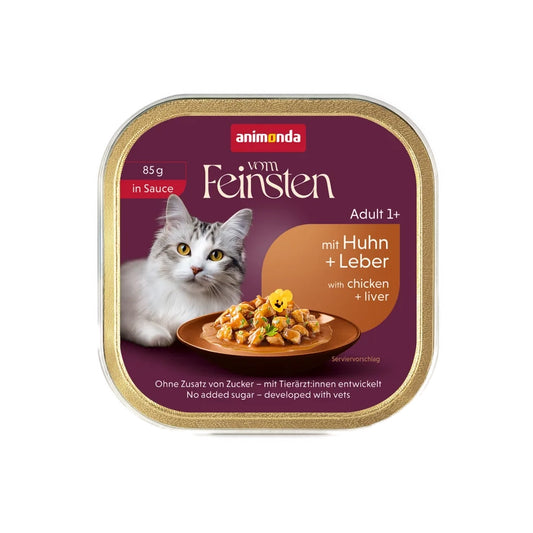 animonda Vom Feinsten Adult in Sauce Huhn+Leber 85g