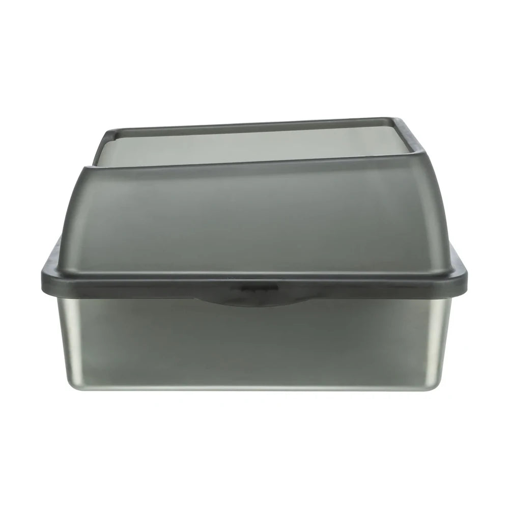 TRIXIE Katzentoilette Niro aus Edelstahl, offen mit hohem Rand 40x29x52cm