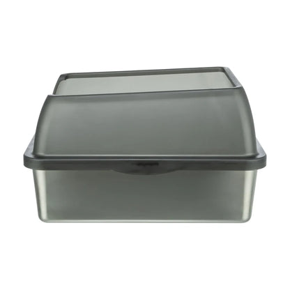 TRIXIE Katzentoilette Niro aus Edelstahl, offen mit hohem Rand 40x29x52cm