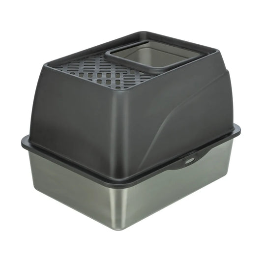 TRIXIE Katzentoilette Edelstahl Niro Hop-In 40x39x52cm