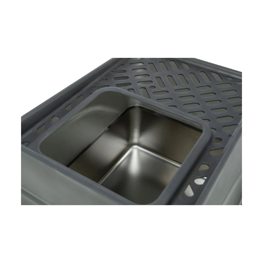 TRIXIE Katzentoilette Edelstahl Niro Hop-In 40x39x52cm