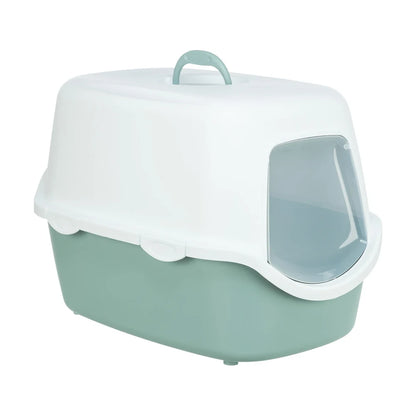 TRIXIE Katzentoilette Vico, mit Haube 40x40x56cm, salbei/weiß