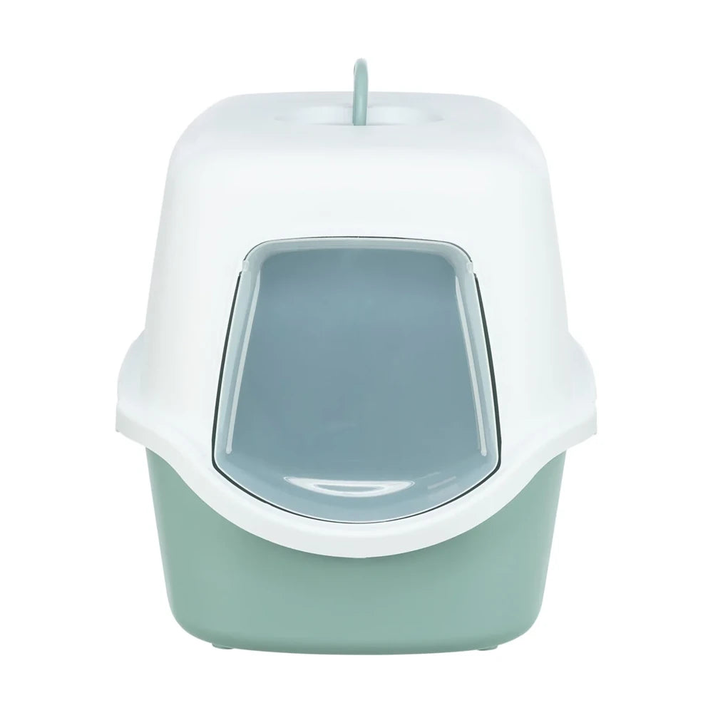 TRIXIE Katzentoilette Vico, mit Haube 40x40x56cm, salbei/weiß