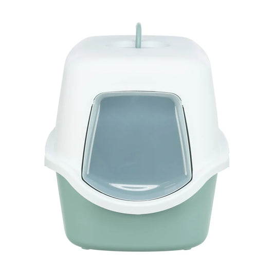 TRIXIE Katzentoilette Vico, mit Haube 40x40x56cm, salbei/weiß