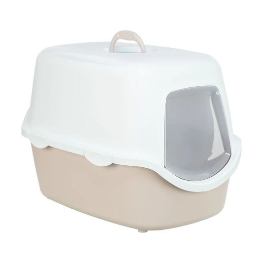 TRIXIE Katzentoilette Vico, mit Haube 40x40x56cm, blush/weiß