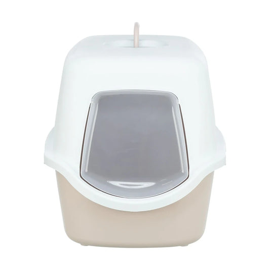 TRIXIE Katzentoilette Vico, mit Haube 40x40x56cm, blush/weiß