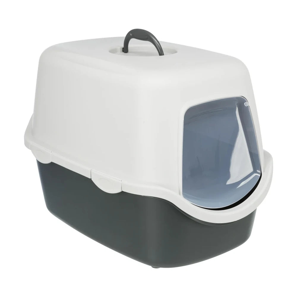 TRIXIE Katzentoilette Vico, mit Haube 40x40x56cm, dunkelgrau/hellgrau