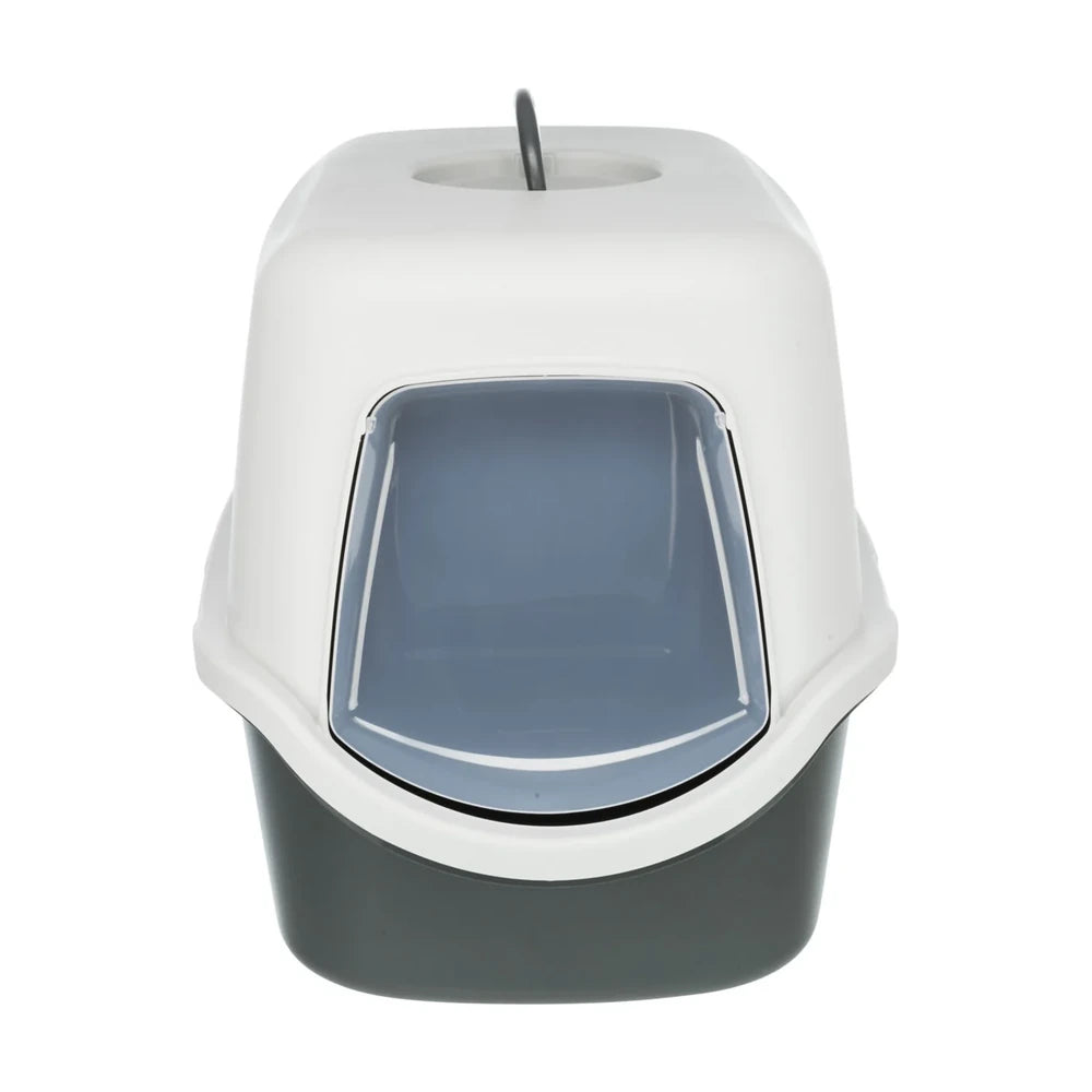 TRIXIE Katzentoilette Vico, mit Haube 40x40x56cm, dunkelgrau/hellgrau