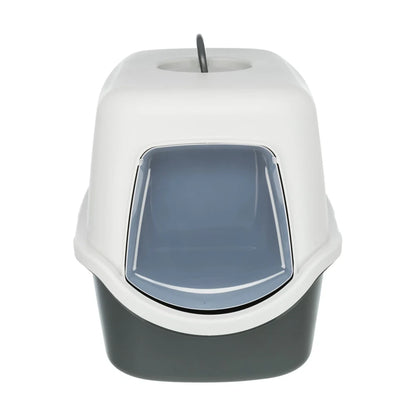 TRIXIE Katzentoilette Vico, mit Haube 40x40x56cm, dunkelgrau/hellgrau