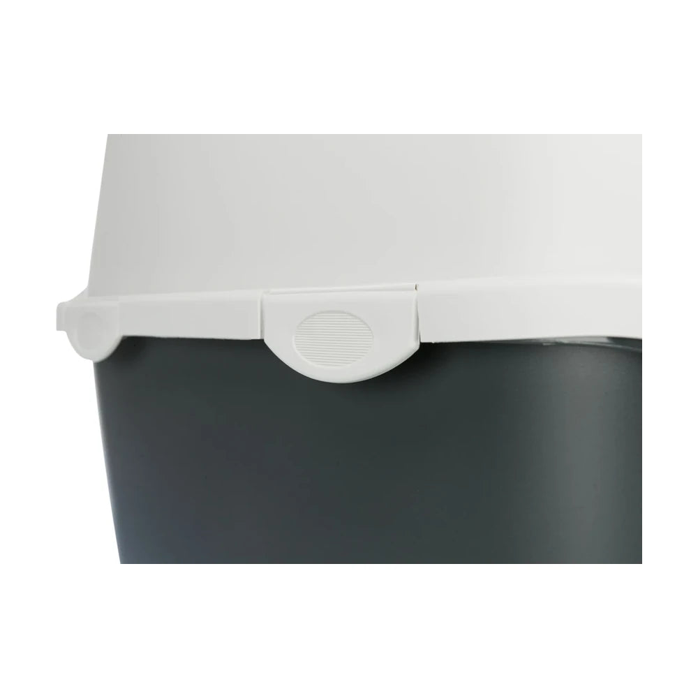 TRIXIE Katzentoilette Vico, mit Haube 40x40x56cm, dunkelgrau/hellgrau