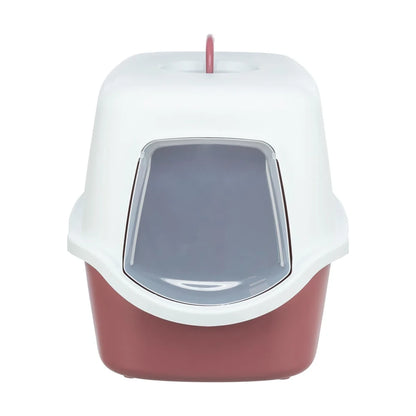 TRIXIE Katzentoilette Vico, mit Haube 40x40x56cm, altrosa/weiß