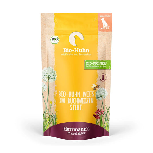Herrmanns Selection Adult Bio Huhn mit Fenchel und Buchweizen