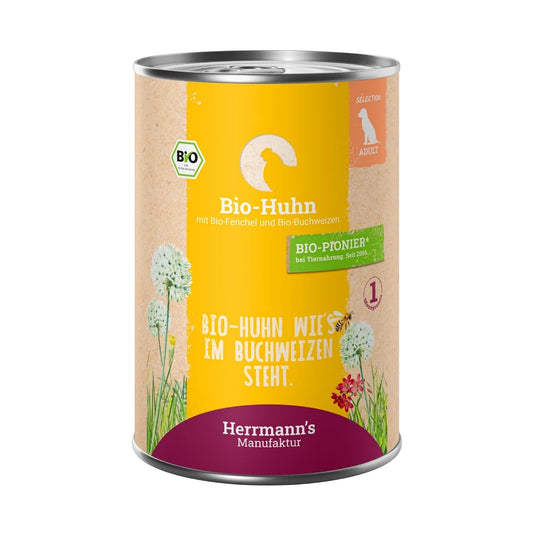 Herrmanns Selection Adult Bio Huhn mit Fenchel und Buchweizen