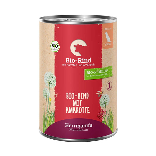 Herrmanns Selection Adult Bio Rind mit Karotten und Amaranth